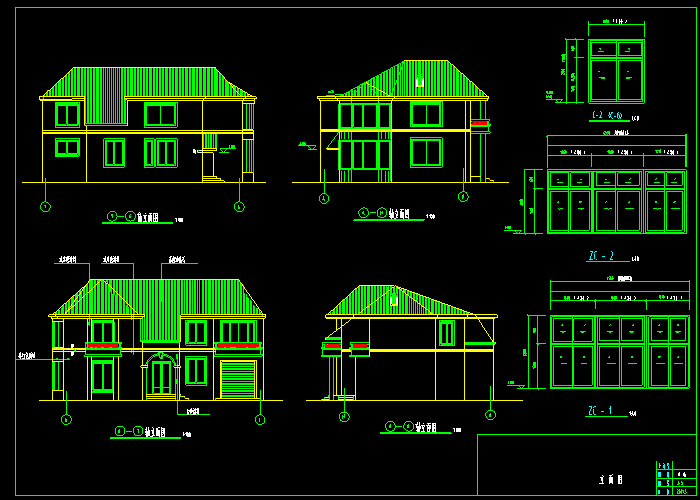 168套别墅设计CAD图纸dwg格式